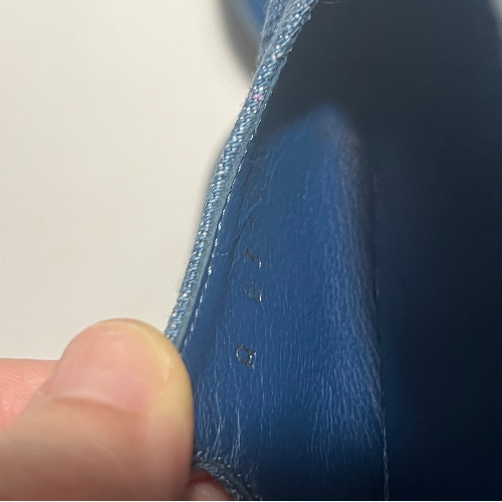 CHANEL Denim Blue Heels slingbacks - Picture 8 of 10